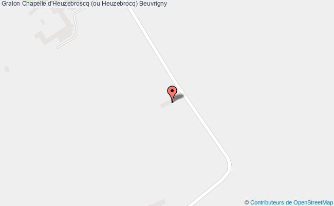 plan Chapelle D'heuzebroscq (ou Heuzebrocq) Beuvrigny Beuvrigny