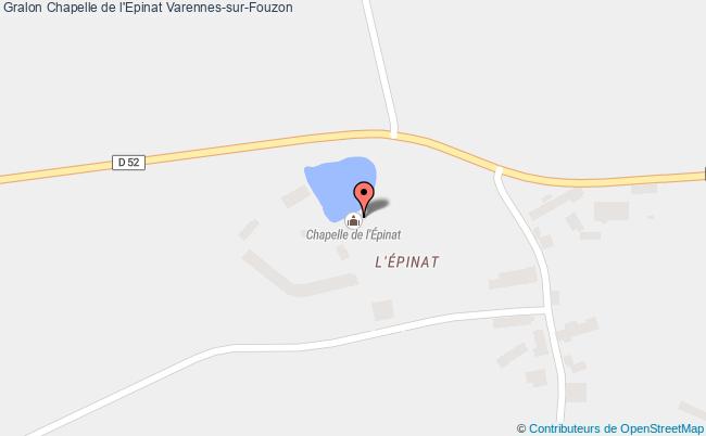 plan Chapelle De L'epinat Varennes-sur-fouzon Varennes-sur-Fouzon