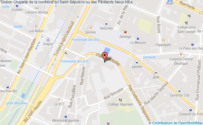 plan Chapelle De La Confrérie Du Saint-sépulcre Ou Des Pénitents Bleus Nice Nice