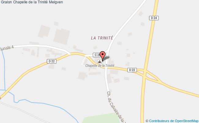 plan Chapelle De La Trinité Melgven Melgven