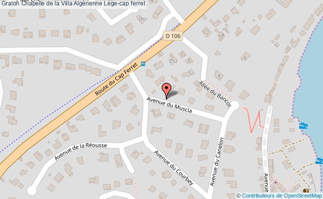 plan Chapelle De La Villa Algérienne Lege-cap Ferret Lege-cap ferret