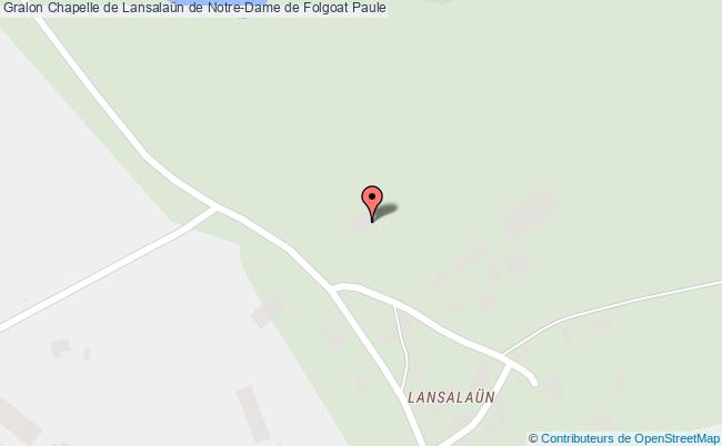 plan Chapelle De Lansalaün De Notre-dame De Folgoat Paule Paule