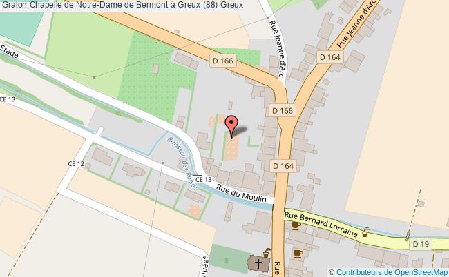 plan Chapelle De Notre-dame De Bermont à Greux (88) Greux Greux
