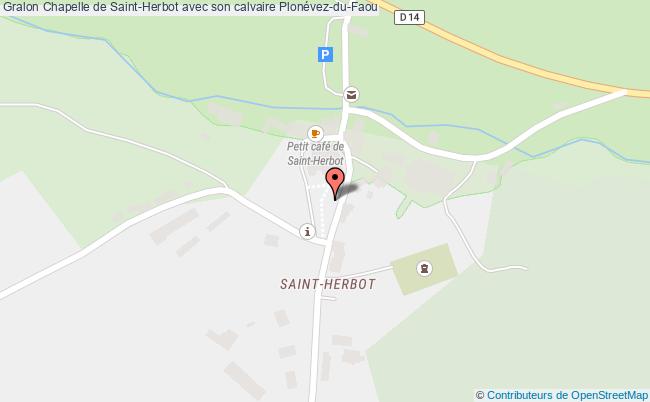 plan Chapelle De Saint-herbot Avec Son Calvaire Plonévez-du-faou Plonévez-du-Faou