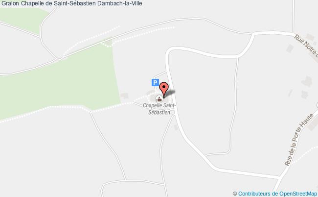 plan Chapelle De Saint-sébastien Dambach-la-ville Dambach-la-Ville