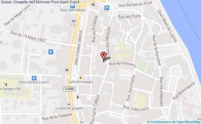 plan Chapelle Des Minimes Pont-saint-esprit Pont-Saint-Esprit