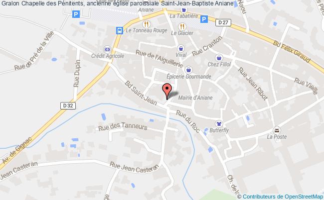 plan Chapelle Des Pénitents, Ancienne église Paroissiale Saint-jean-baptiste Aniane Aniane