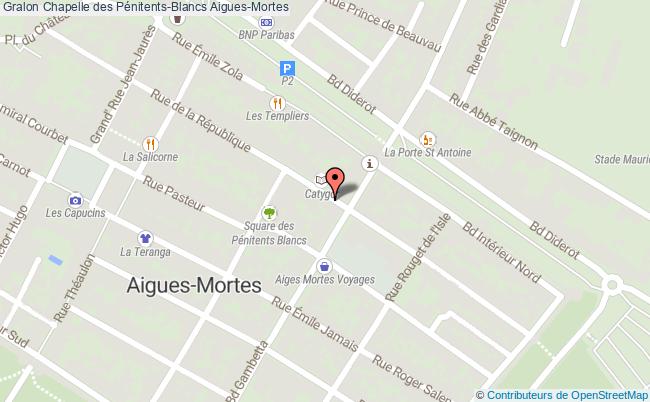 plan Chapelle Des Pénitents-blancs Aigues-mortes Aigues-Mortes