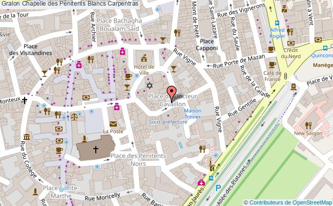 plan Chapelle Des Pénitents Blancs Carpentras Carpentras