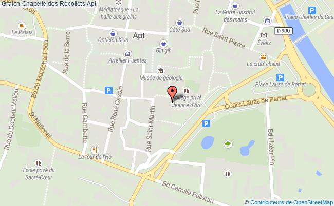 plan Chapelle Des Récollets Apt Apt