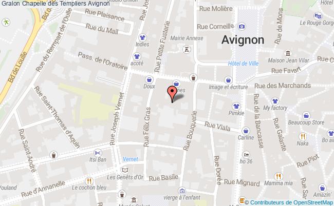 plan Chapelle Des Templiers Avignon Avignon
