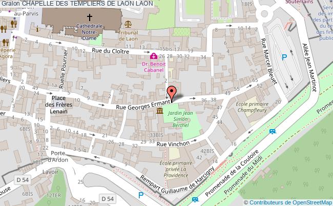 plan Chapelle Des Templiers De Laon Laon LAON
