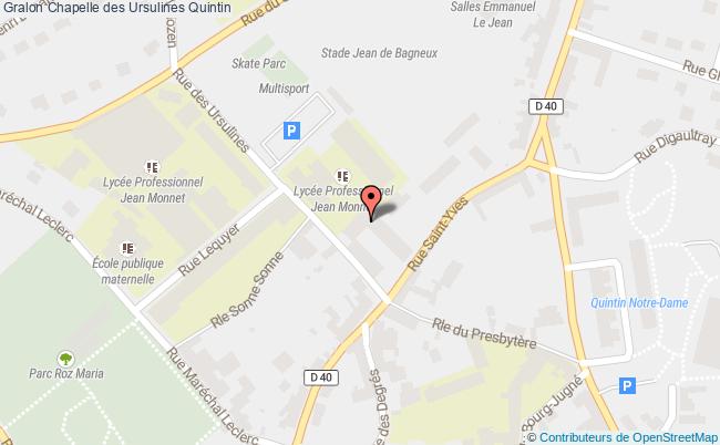 plan Chapelle Des Ursulines Quintin Quintin