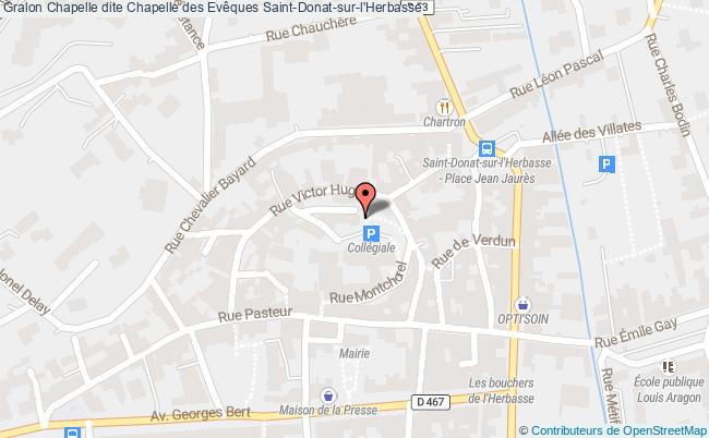 plan Chapelle Dite Chapelle Des Evêques Saint-donat-sur-l'herbasse Saint-Donat-sur-l'Herbasse