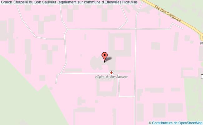 plan Chapelle Du Bon Sauveur (également Sur Commune D'etienville) Picauville Picauville