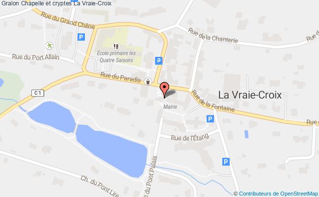 plan Chapelle Et Cryptes La Vraie-croix La Vraie-Croix