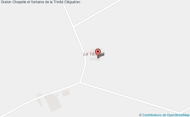 plan Chapelle Et Fontaine De La Trinité Cléguérec Cléguérec
