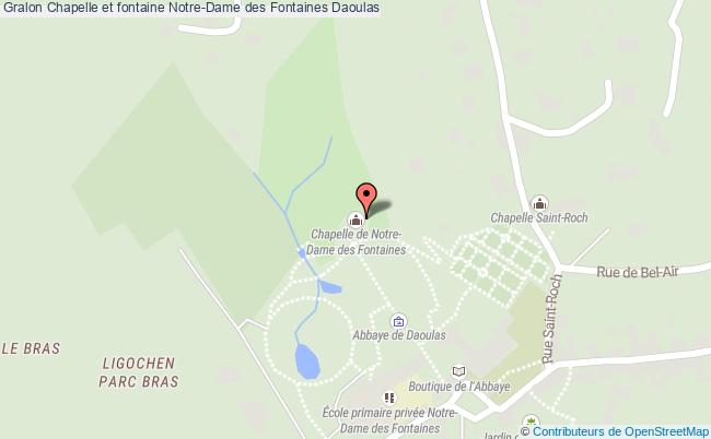 plan Chapelle Et Fontaine Notre-dame Des Fontaines Daoulas Daoulas