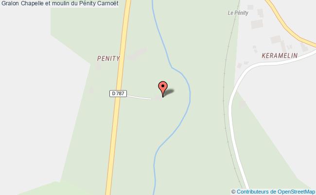 plan Chapelle Et Moulin Du Pénity Carnoët Carnoët