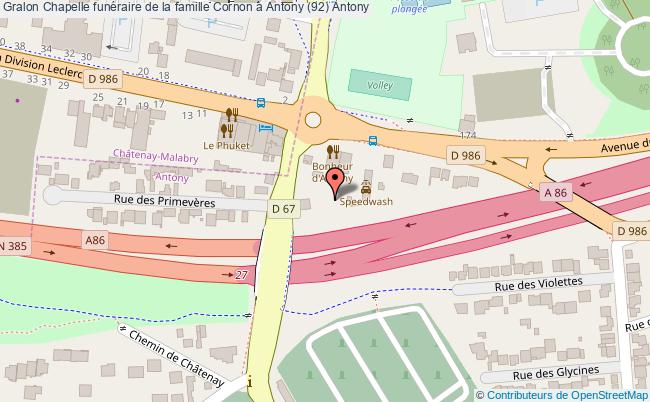 Chapelle funéraire de la famille Cornon à Antony (92)