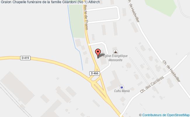 plan Chapelle Funéraire De La Famille Gilardoni (no 1) Altkirch Altkirch