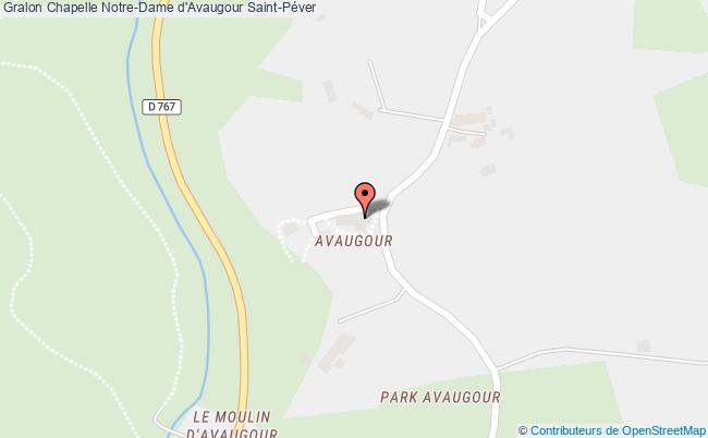 plan Chapelle Notre-dame D'avaugour Saint-péver Saint-Péver