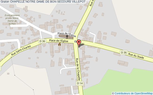plan Chapelle Notre Dame De Bon Secours Villepot VILLEPOT