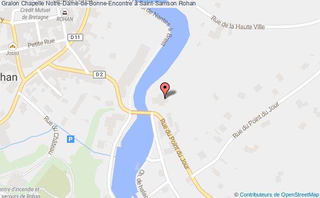 plan Chapelle Notre-dame-de-bonne-encontre à Saint-samson Rohan Rohan