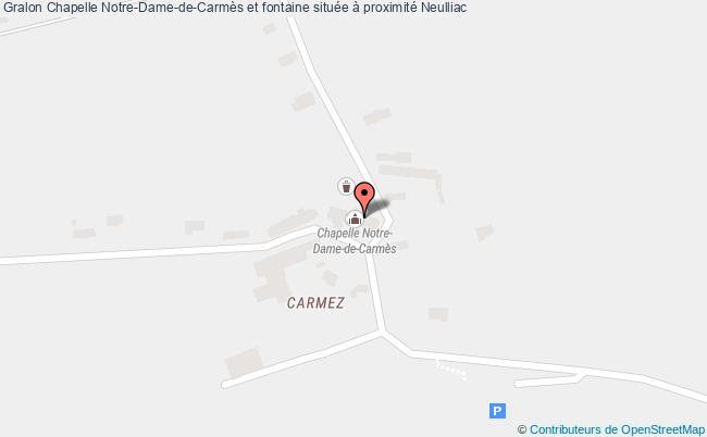 plan Chapelle Notre-dame-de-carmès Et Fontaine Située à Proximité Neulliac Neulliac