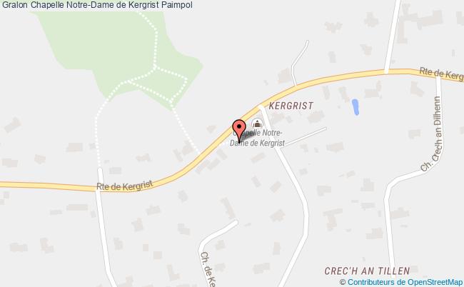 plan Chapelle Notre-dame De Kergrist Paimpol Paimpol