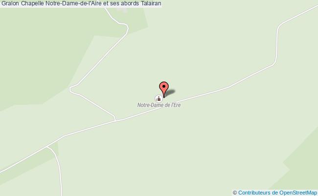 plan Chapelle Notre-dame-de-l'aire Et Ses Abords Talairan Talairan