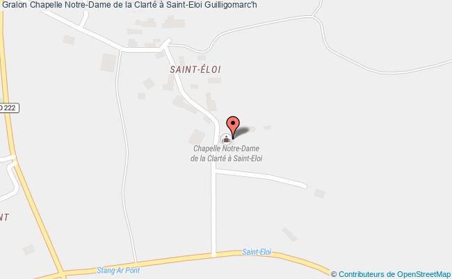 plan Chapelle Notre-dame De La Clarté à Saint-eloi Guilligomarc'h Guilligomarc'h