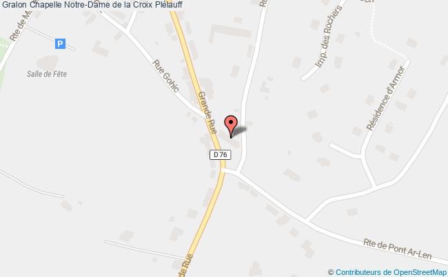 plan Chapelle Notre-dame De La Croix Plélauff Plélauff
