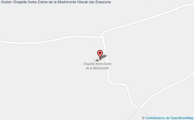 plan Chapelle Notre-dame De La Miséricorde Nissan-lez-enserune Nissan-lez-Enserune