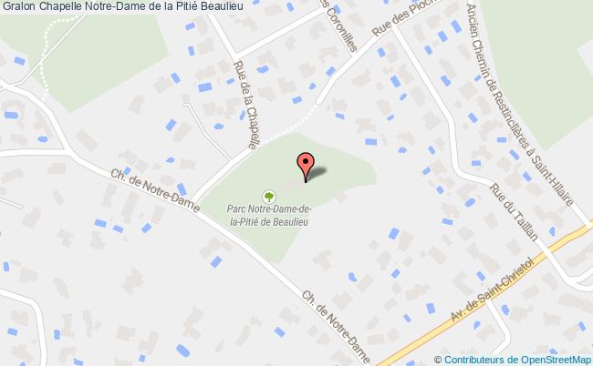 plan Chapelle Notre-dame De La Pitié Beaulieu Beaulieu