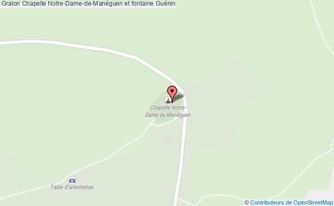 plan Chapelle Notre-dame-de-manéguen Et Fontaine Guénin Guénin