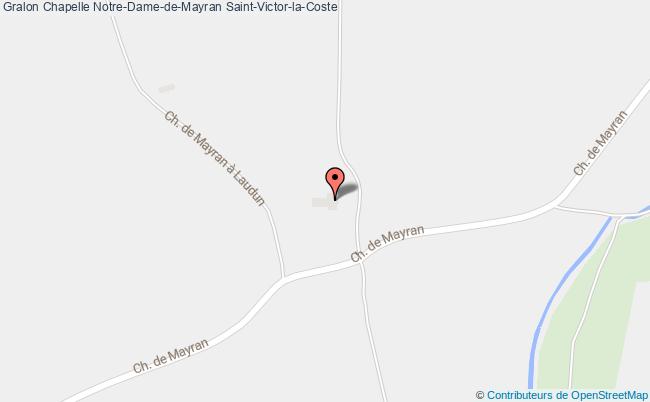 plan Chapelle Notre-dame-de-mayran Saint-victor-la-coste Saint-Victor-la-Coste