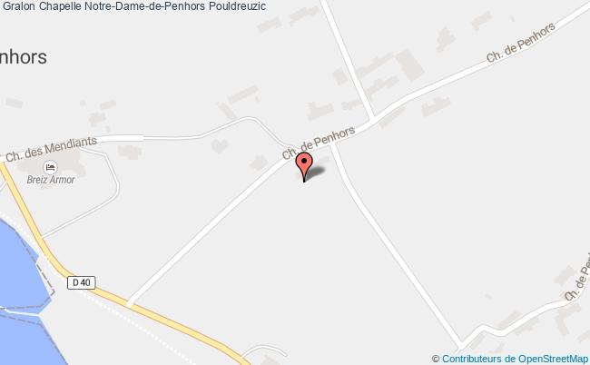 plan Chapelle Notre-dame-de-penhors Pouldreuzic Pouldreuzic