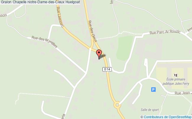 plan Chapelle Notre-dame-des-cieux Huelgoat Huelgoat