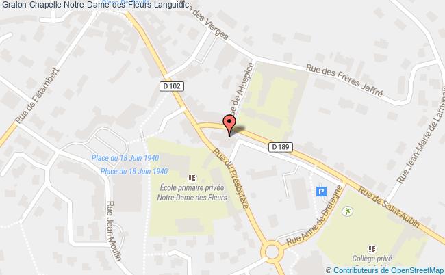 plan Chapelle Notre-dame-des-fleurs Languidic Languidic