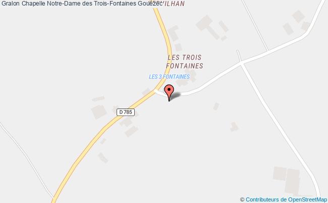 plan Chapelle Notre-dame Des Trois-fontaines Gouézec Gouézec