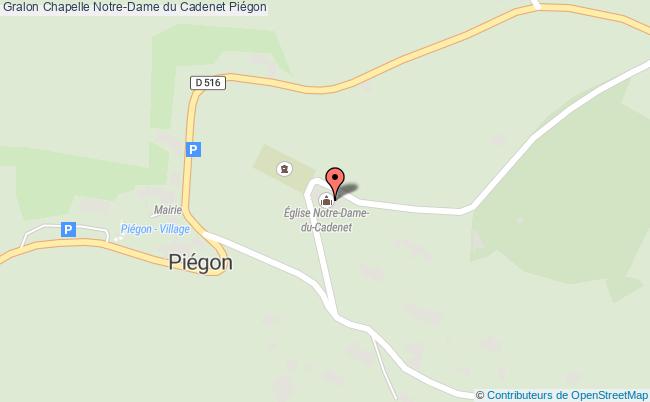 plan Chapelle Notre-dame Du Cadenet Piégon Piégon