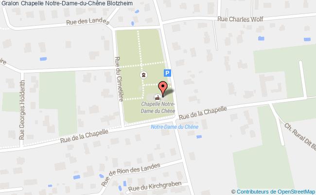 plan Chapelle Notre-dame-du-chêne Blotzheim Blotzheim
