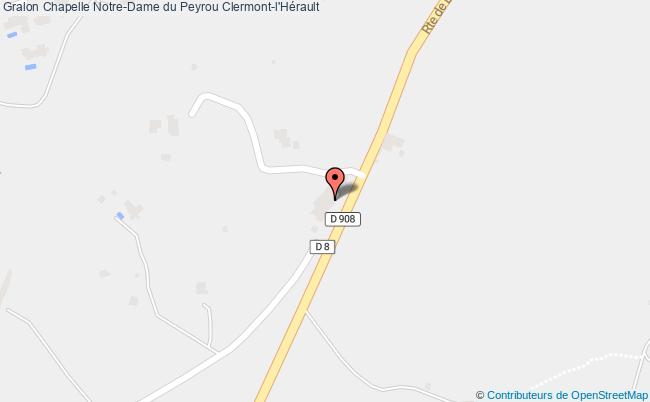 plan Chapelle Notre-dame Du Peyrou Clermont-l'hérault Clermont-l'Hérault