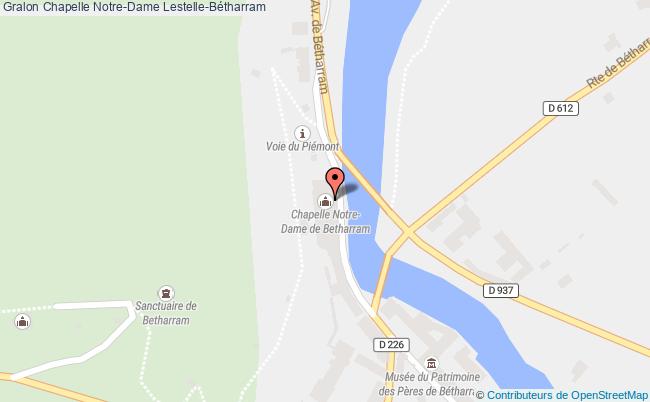 plan Chapelle Notre-dame Lestelle-bétharram Lestelle-Bétharram