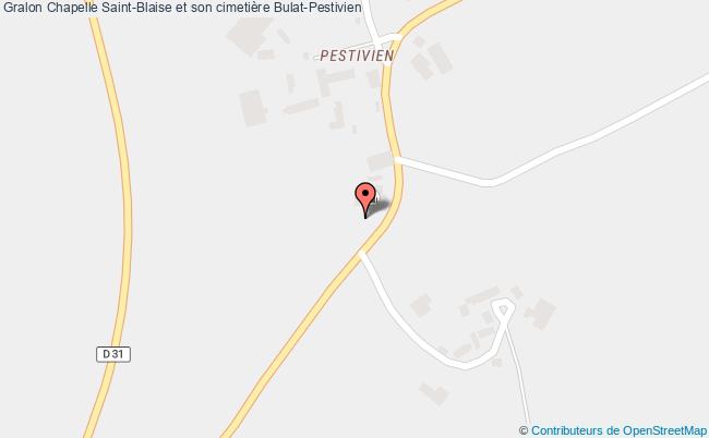 plan Chapelle Saint-blaise Et Son Cimetière Bulat-pestivien Bulat-Pestivien