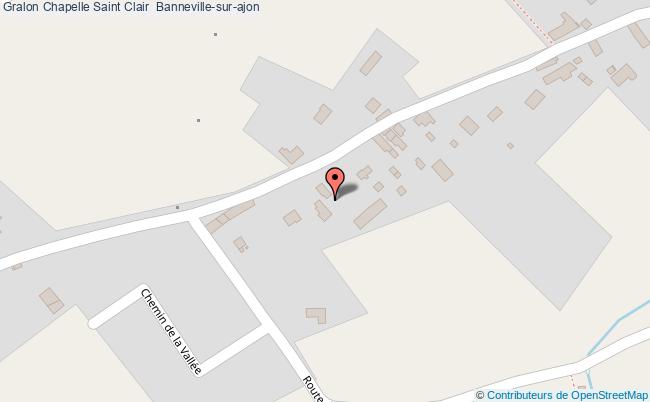 plan Chapelle Saint Clair  Banneville-sur-ajon Banneville-sur-ajon
