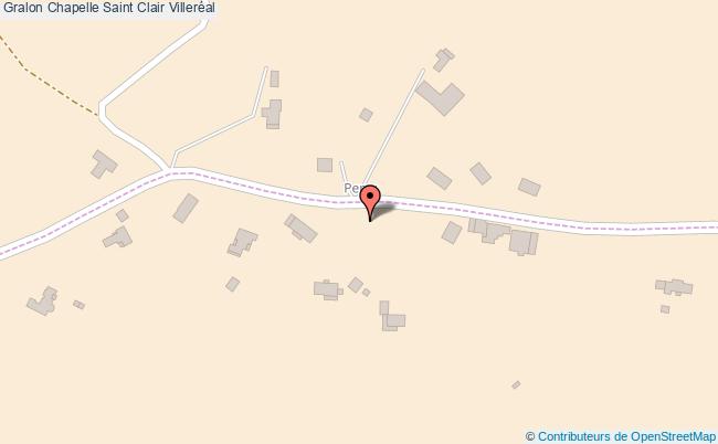plan Chapelle Saint Clair Villeréal Villeréal