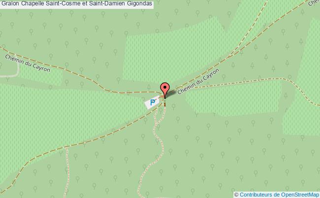 plan Chapelle Saint-cosme Et Saint-damien Gigondas Gigondas