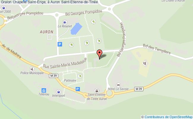 plan Chapelle Saint-erige, à Auron Saint-etienne-de-tinée Saint-Etienne-de-Tinée